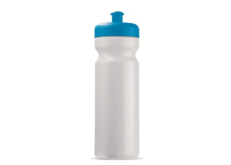 Sportflasche classic 750ml - Weiss / Hellblau bedrucken, Art.-Nr. LT98797-N0112