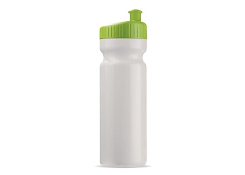 Sportflasche Design 750ml - Weiss / Hellgrün bedrucken, Art.-Nr. LT98798-N0132