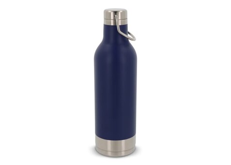 Edelstahl-Isolierflasche 400ml - Dunkelblau bedrucken, Art.-Nr. LT98811-N0010