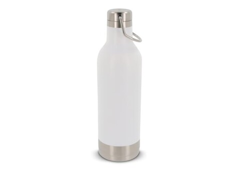 Edelstahl-Isolierflasche 400ml - Weiss bedrucken, Art.-Nr. LT98811-N0001