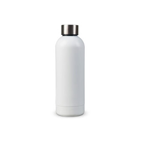 Isolierflasche matt 500ml - Weiss bedrucken, Art.-Nr. LT98833-N0001