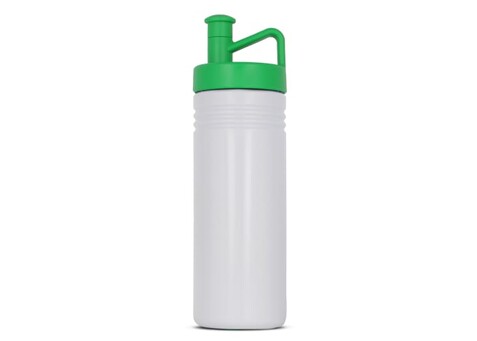 Sportflasche adventure 500ml - Weiss / Grün bedrucken, Art.-Nr. LT98850-N0131