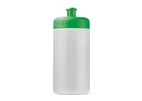 Sportflasche auf Biobasis 500ml basic - Transparent Grün bedrucken, Art.-Nr. LT98859-N0431