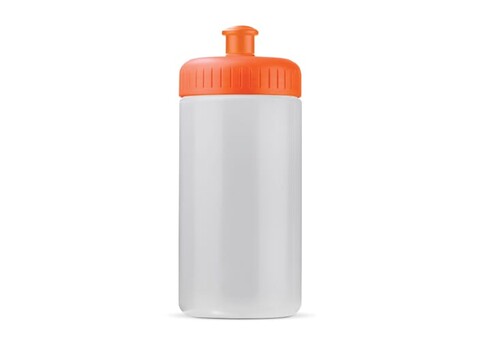Sportflasche auf Biobasis 500ml basic - Transparent Orange bedrucken, Art.-Nr. LT98859-N0426