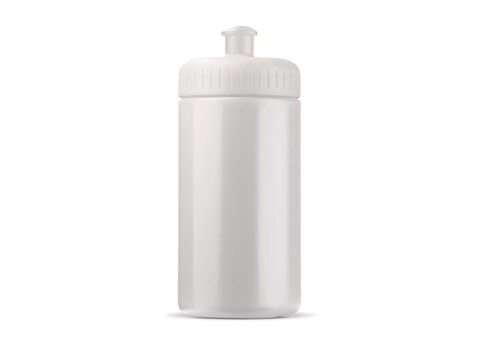 Sportflasche auf Biobasis 500ml basic - Weiss / Weiss bedrucken, Art.-Nr. LT98859-N0101