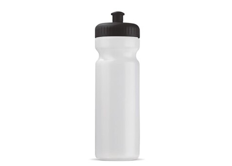 Sportflasche Bio 750ml - Transparent Schwarz bedrucken, Art.-Nr. LT98860-N0402