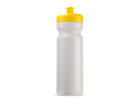 Sportflasche Bio 750ml - Weiss / Gelb bedrucken, Art.-Nr. LT98860-N0141