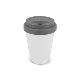 RPP Kaffeetasse Weißer Körper 250ml - Weiss / Grau bedrucken, Art.-Nr. LT98867-N0161