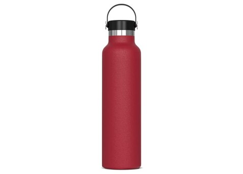 Isolierflasche Marley 650ml - Dunkelrot bedrucken, Art.-Nr. LT98873-N0020