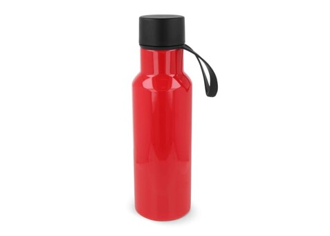 Wasserflasche Nouvel R-PET 600ml - Rot bedrucken, Art.-Nr. LT98879-N0021