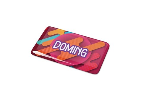 Doming Rechteck 40x20 mm - Weiss bedrucken, Art.-Nr. LT99113-N0001