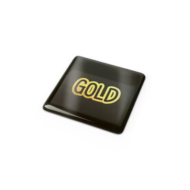 Doming Quadrat 20x20 mm - Gold bedrucken, Art.-Nr. LT99121-N0006