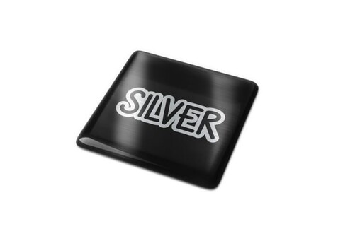 Doming Quadrat 20x20 mm - Silber bedrucken, Art.-Nr. LT99121-N0005
