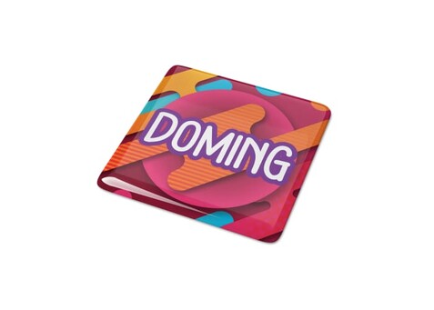 Doming Quadrat 20x20 mm - Weiss bedrucken, Art.-Nr. LT99121-N0001
