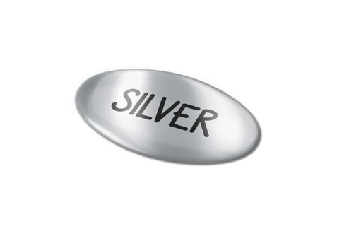 Doming Oval 50x25 mm - Silber bedrucken, Art.-Nr. LT99129-N0005