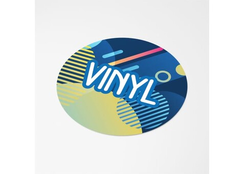 Vinyl Sticker Rund Ø 25 mm - Weiss bedrucken, Art.-Nr. LT99136-N0001