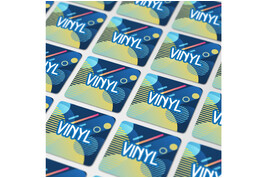 Vinyl Sticker Quadrat 25x25mm bedrucken, Art.-Nr. LT99153