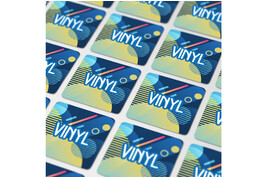 Vinyl Sticker Quadrat 30x30mm bedrucken, Art.-Nr. LT99154