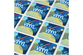 Vinyl Sticker Quadrat 50x50mm bedrucken, Art.-Nr. LT99156