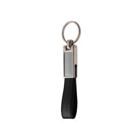 Schlüsselanhänger mit doming - Schwarz bedrucken, Art.-Nr. LT99703-N0002