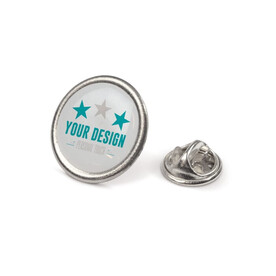 Metall Pin Ø20mm - Matt Silber bedrucken, Art.-Nr. LT99735-N0091 Metall Pin Ø20mm - Matt Silber bedrucken, Art.-Nr. LT99735-N0091