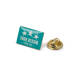 Metall Pin rechteckig 19x13mm - Gold Satin bedrucken, Art.-Nr. LT99737-N0092 Metall Pin rechteckig 19x13mm - Gold Satin bedrucken, Art.-Nr. LT99737-N0092