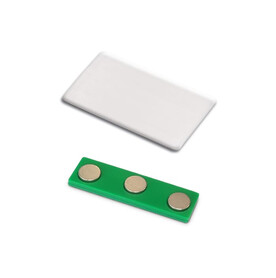 Namensschild mit Magnet 50x30mm - Weiss bedrucken, Art.-Nr. LT99894-N0001