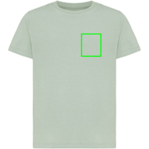 Iqoniq Koli Kids T-Shirt aus recycelter Baumwolle Iceberg green bedrucken, Art.-Nr. T6100.023.78