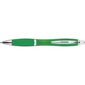 Kugelschreiber aus Kunststoff Newport – Grün bedrucken, Art.-Nr. 004999999_3015