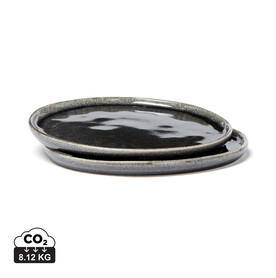 Nomimono 26,5cm Teller, 2er-Set schwarz bedrucken, Art.-Nr. 3663