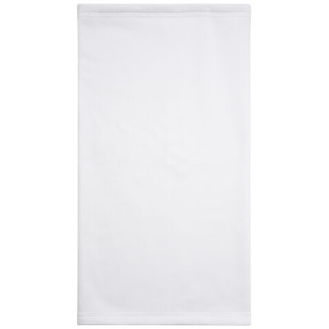 Zoya Sublimation-Multi-Schal aus RPET mit Säumen und Fleece-Schicht, weiss bedrucken, Art.-Nr. 1PL06301