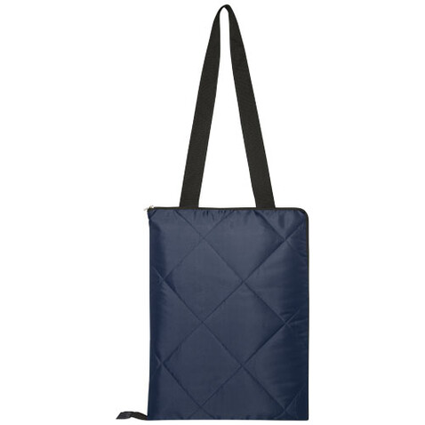 Clary Picknickdecke aus Recyceltem GRS-Polyester, navy bedrucken, Art.-Nr. 11332155