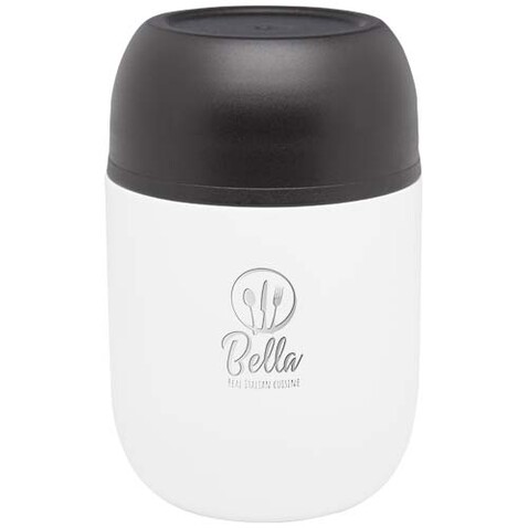 Supo 480 ml Doppelwandiger Lunch-Pot, weiss bedrucken, Art.-Nr. 11336401