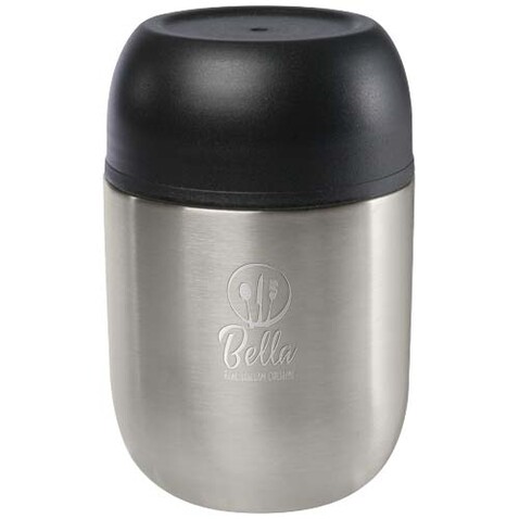 Supo 480 ml Doppelwandiger Lunch-Pot, silber bedrucken, Art.-Nr. 11336481