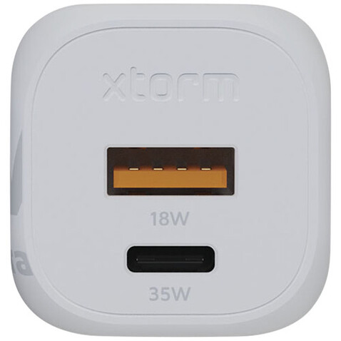 Xtorm XEC035 GaN² Ultra 35 W Wandladegerät, weiss bedrucken, Art.-Nr. 12439401