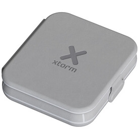 Xtorm XWF21 15 W Faltbares Kabelloses 2-in-1-Reise-Ladegerät, grau bedrucken, Art.-Nr. 12440482 Xtorm XWF21 15 W Faltbares Kabelloses 2-in-1-Reise-Ladegerät, grau bedrucken, Art.-Nr. 12440482
