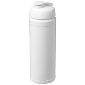 Baseline Rise 750 ml Sportflasche mit Klappdeckel, weiss, weiss bedrucken, Art.-Nr. 21029101