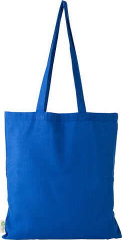 Einkaufstasche aus recycelter Baumwolle (120 g/m²) Elara – Khaki bedrucken, Art.-Nr. 013999999_1039368