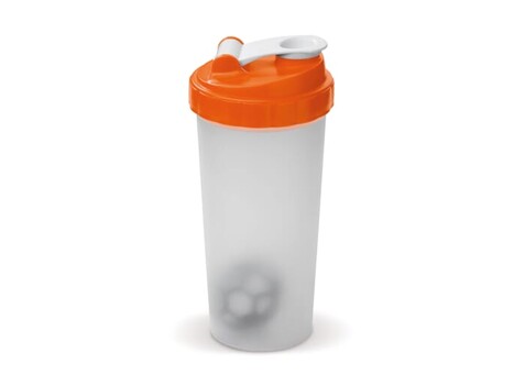 Shaker 600ml - Transparent Orange bedrucken, Art.-Nr. LT98756-N0426