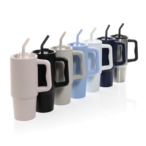 Embrace Deluxe Becher aus RCS recyceltem Edelstahl 900ml weiß bedrucken, Art.-Nr. P437.3003