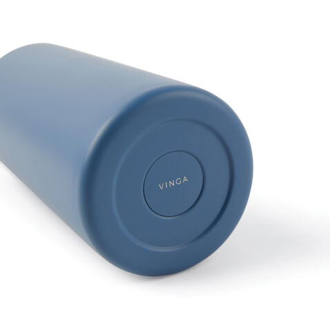 VINGA Ciro RCS recycelte Vakuumflasche 300ml blau bedrucken, Art.-Nr. V430045