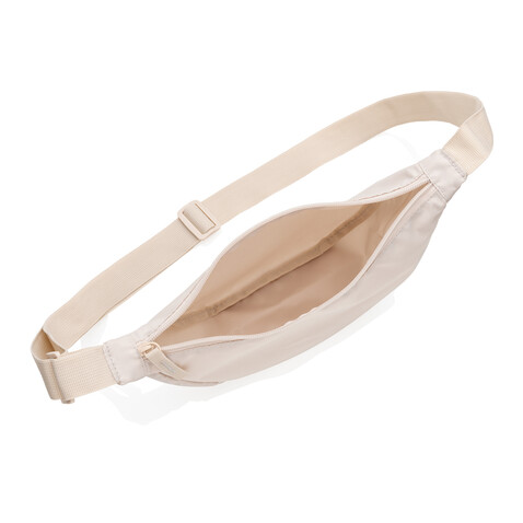 Crescent AWARE™ RPET Half-Moon Sling Tasche beige bedrucken, Art.-Nr. P763.2019