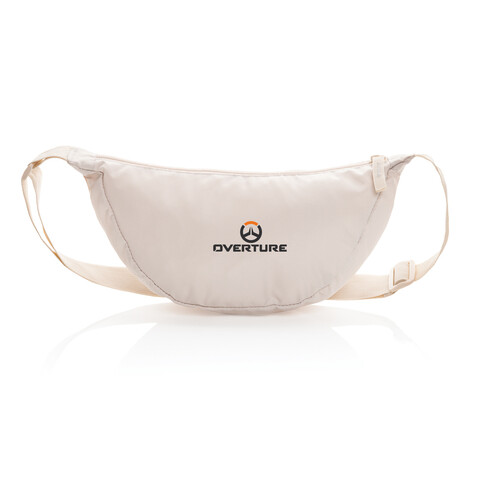 Crescent AWARE™ RPET Half-Moon Sling Tasche beige bedrucken, Art.-Nr. P763.2019