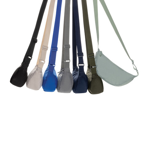 Crescent AWARE™ RPET Half-Moon Sling Tasche beige bedrucken, Art.-Nr. P763.2019