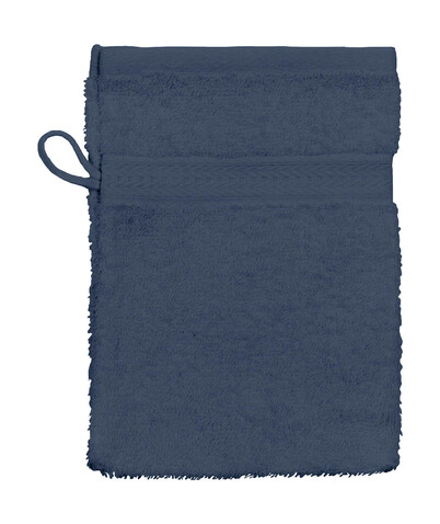 SG ACCESSORIES - TOWELS Rhine Wash Glove 16x22 cm, Navy, One Size bedrucken, Art.-Nr. 002642000