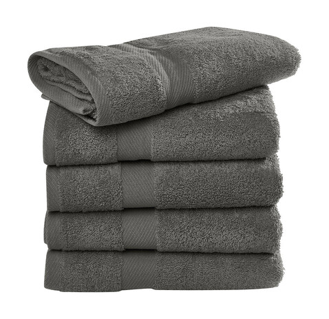 SG ACCESSORIES - TOWELS Seine Guest Towel LUXE, Grey, 30x50 bedrucken, Art.-Nr. 005641211