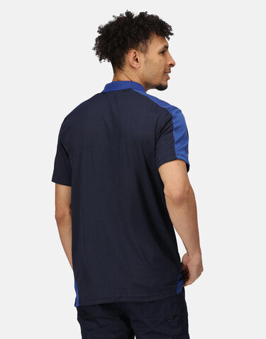 Regatta Contrast Coolweave Polo, Navy/New Royal, XS bedrucken, Art.-Nr. 006172612