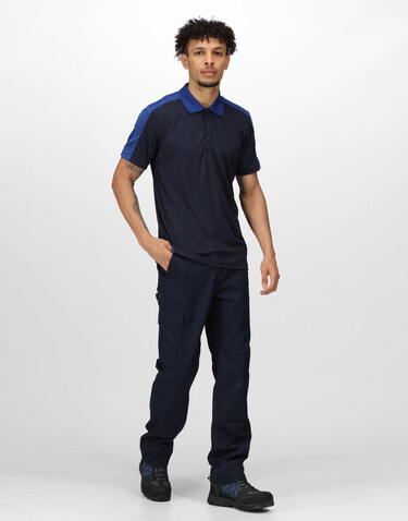 Regatta Contrast Coolweave Polo, Navy/New Royal, XS bedrucken, Art.-Nr. 006172612