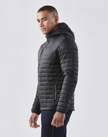 StormTech Gravity Thermal Jacket, Black/True Red, L bedrucken, Art.-Nr. 012181635