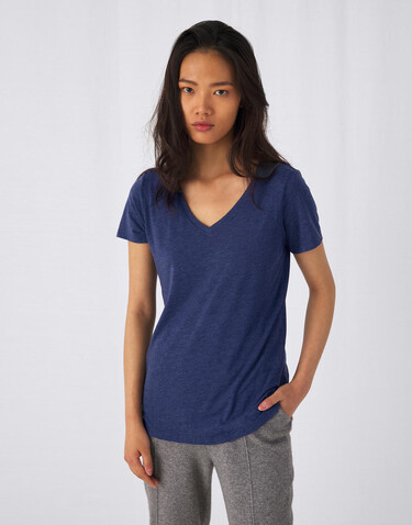B &amp; C V Triblend/women T-Shirt, White, M bedrucken, Art.-Nr. 012420004